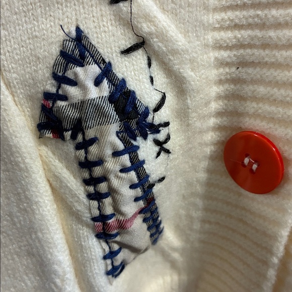 Dreamers Cream Cardigan with Colorful Buttons - Picture 10 of 15